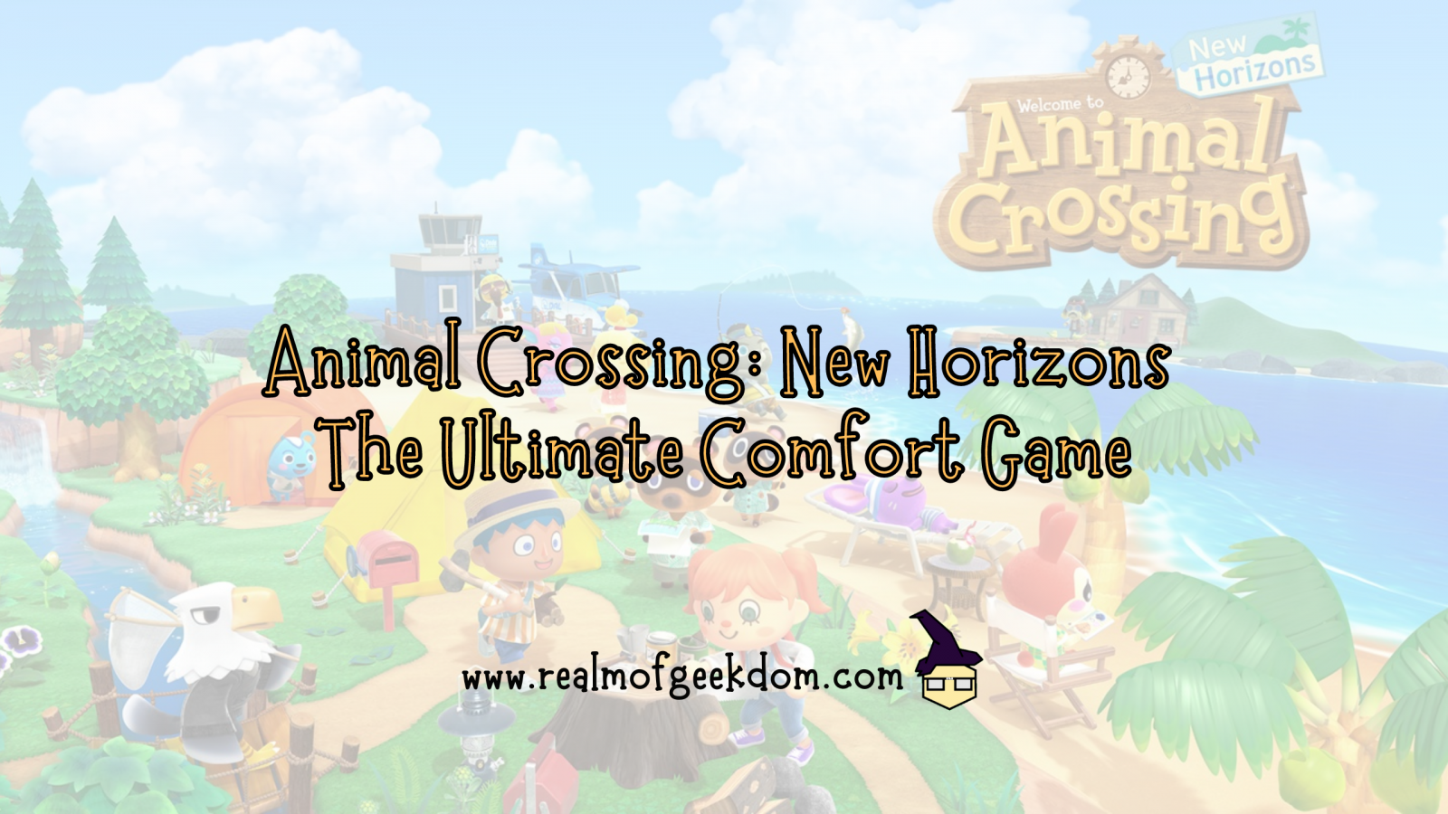 Animal Crossing: New Horizions - the ultimate comfort game title image